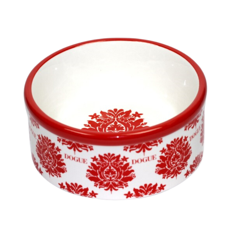 DOGUE Ceramic Fleur Bowl Red medium