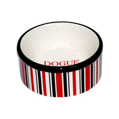 DOGUE Original Ceramic Candy Stripe Bowl Red medium 
