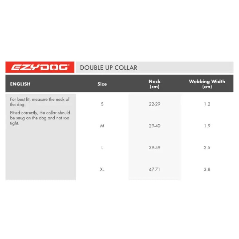 EzyDog Double Up Dog Collar - DOGUE