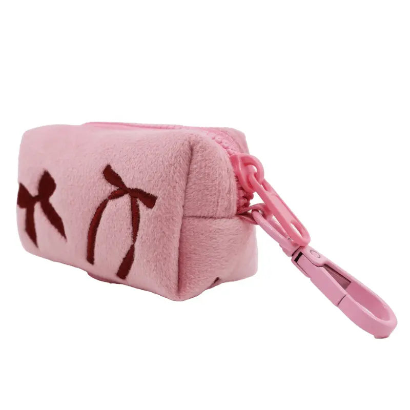 Pablo & Co Velvet Blush Bows Poop Bag Holder | Buy Online at DOGUE Australia