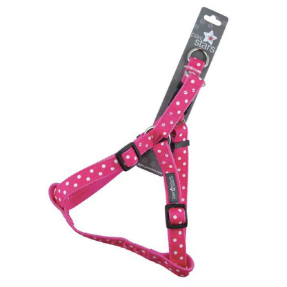 Paw Stars Ribbon Dog Harnesses Pink