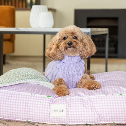 DOGUE Gingham Floor Dog Cushion - DOGUE