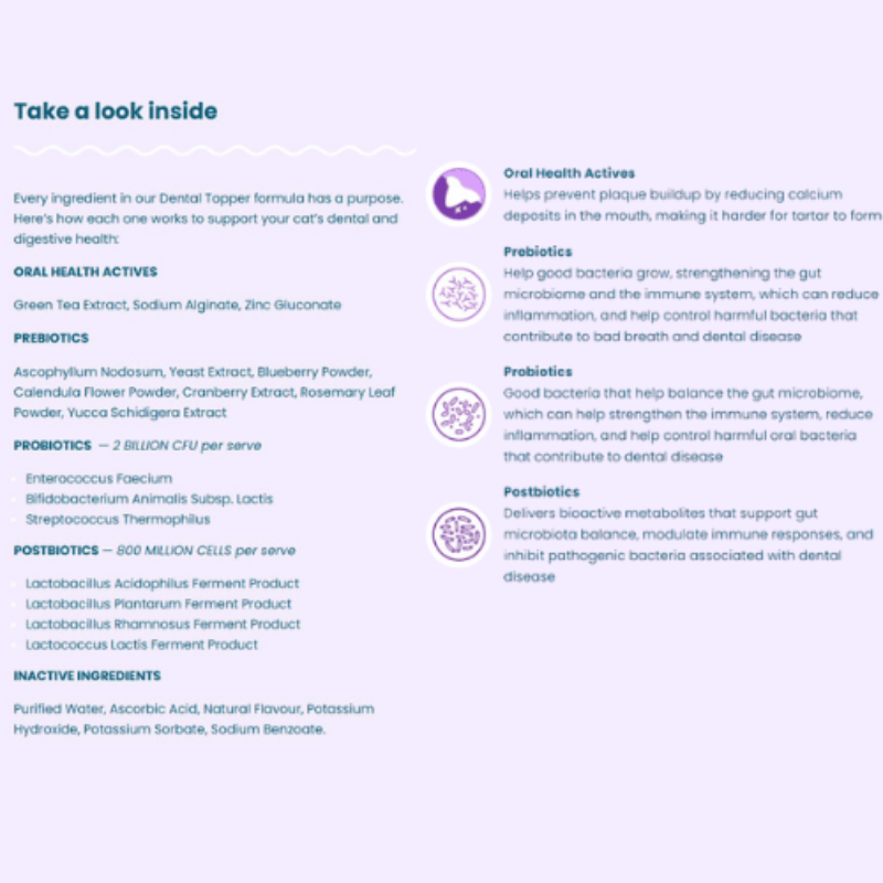 Bell & Bone Cat Dental Topper Tuna 30mL