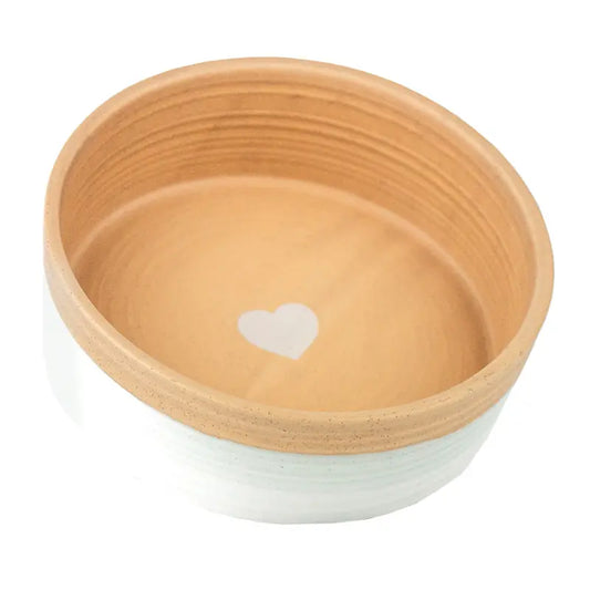 Barkley & Bella Dog Bowl Ceramic Heart | Buy Online at DOGUE Australia