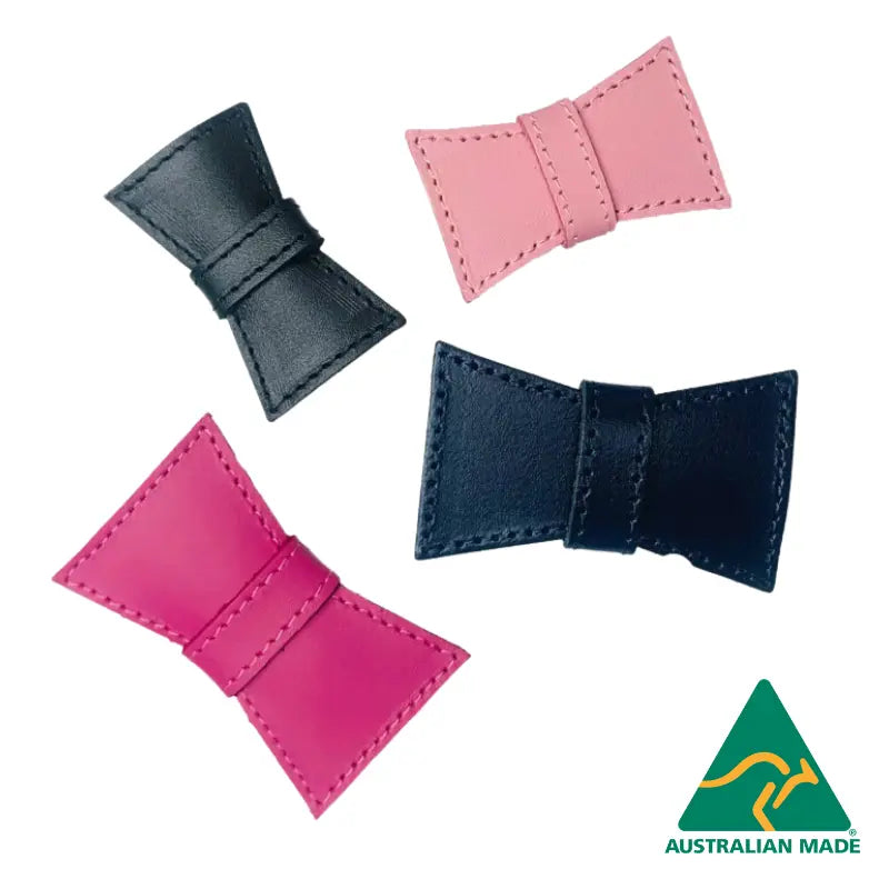 Leather bow 2024 tie dog collar