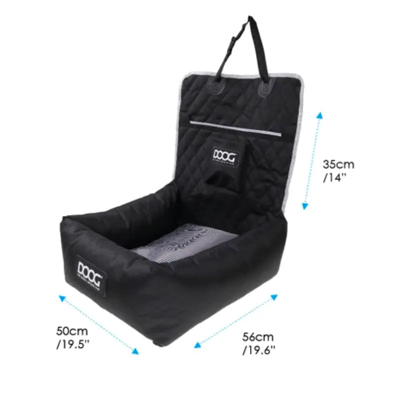 DOOG Dog Car Seat Black - DOGUE