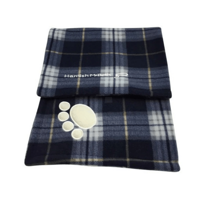 Hamish McBeth Tartan Dog Blanket Blue