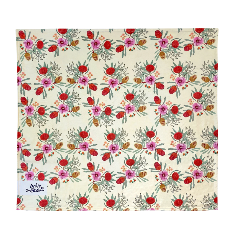 Indie Boho Dog Blanket Native Flora - DOGUE