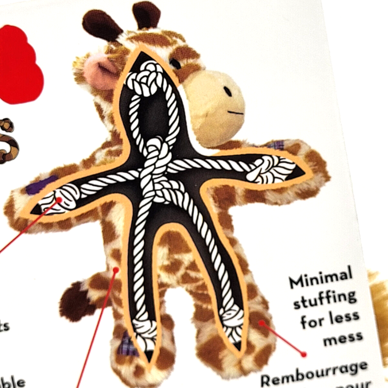 KONG Wild Knots Giraffe Dog Toy - DOGUE