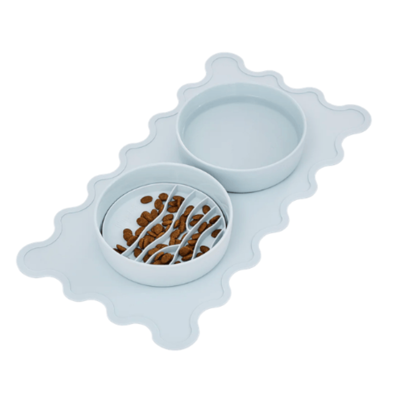 Lilly + Dash Wave Feeding Mat Sky