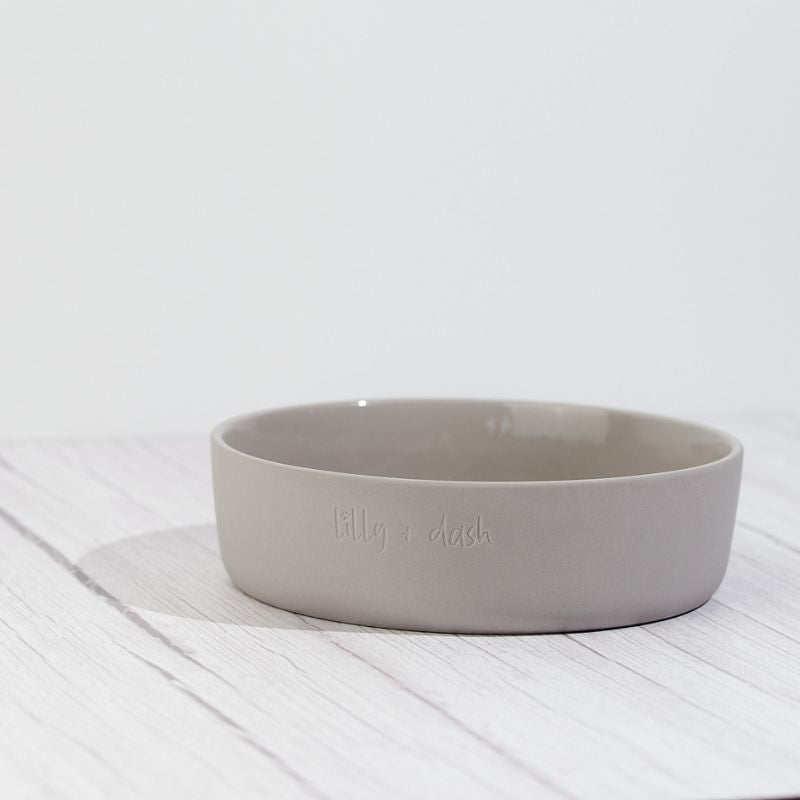 Lilly + Dash Dog Bowl Slate - DOGUE