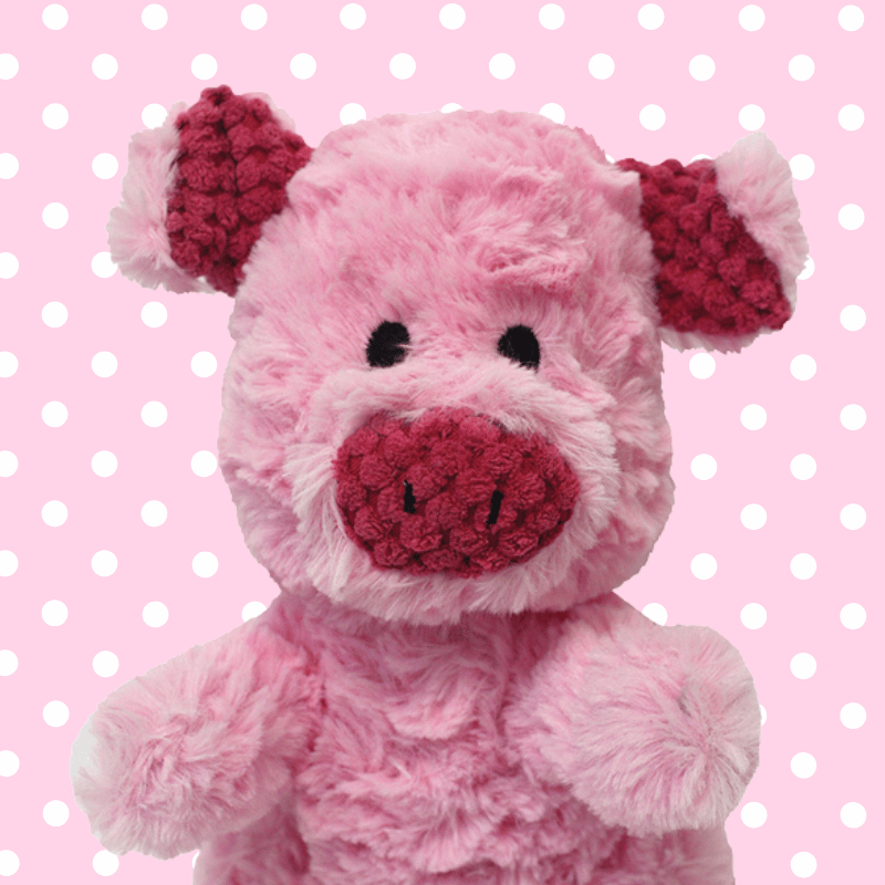 Multipet Wrinkleez Pig Dog Toy