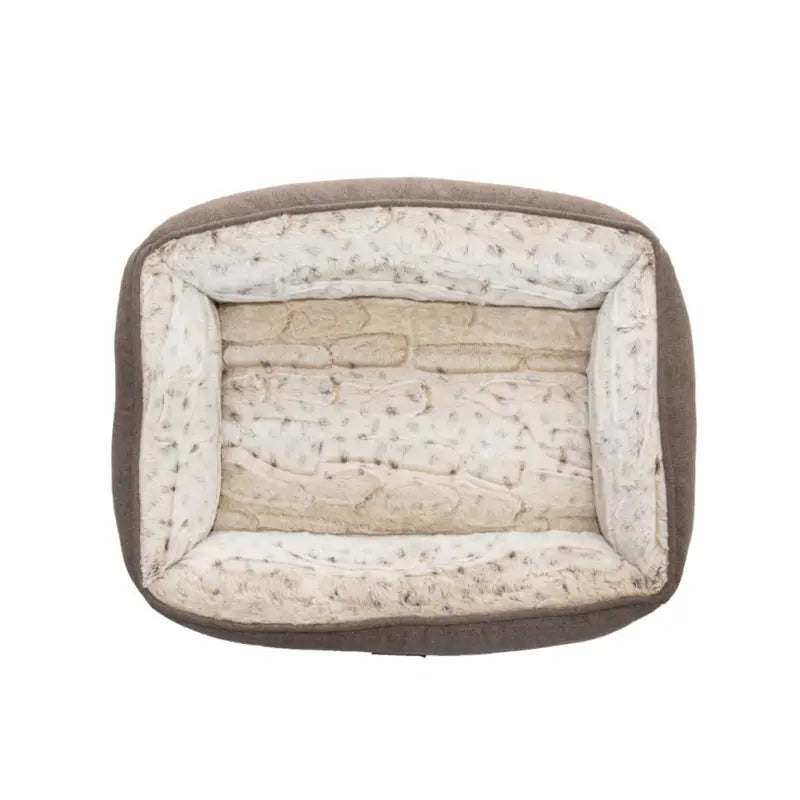 Ortho Dog Lounger Light Brindle Faux Fur | Buy Online at DOGUE Australia