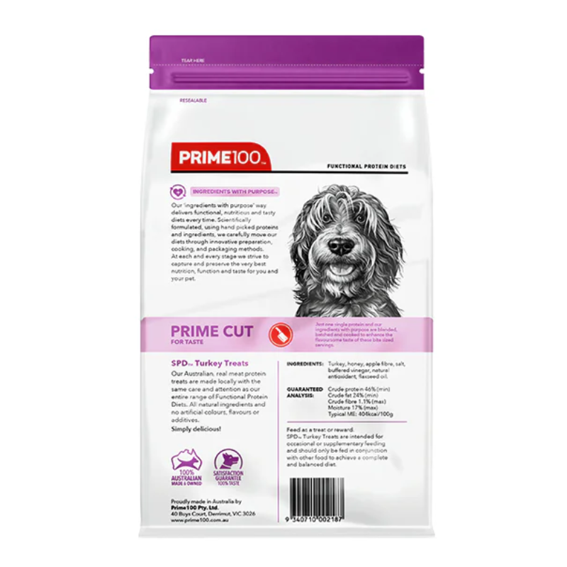 Prime100 SPD Turkey Dog Treat 100g