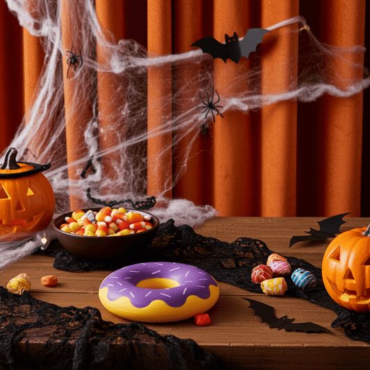 ZippyPaws Halloween Donutz Grape Jelly Dog Toy