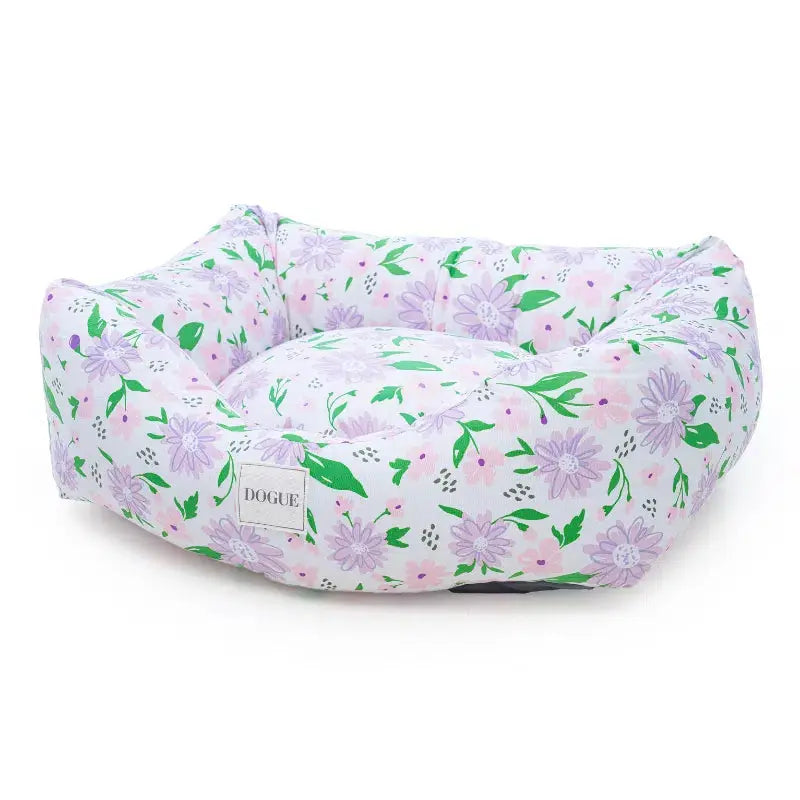 DOGUE Bolster Spring Floral Dog Bed - DOGUE