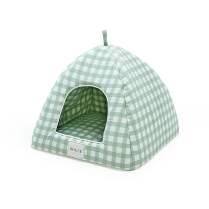 DOGUE Gingham Cat Bed Green | Buy Online at DOGUE Australia
