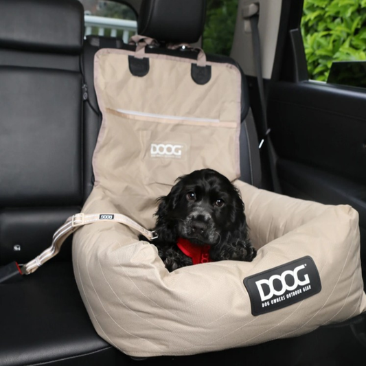 DOOG Dog Car Seat Sand