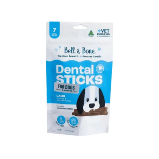 Bell & Bone Dog Dental Sticks Lamb, Mint & Manuka Honey | Buy Online at DOGUE Australia
