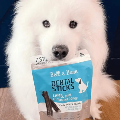 Bell & Bone Dog Dental Sticks Lamb, Mint & Manuka Honey | Buy Online at DOGUE Australia