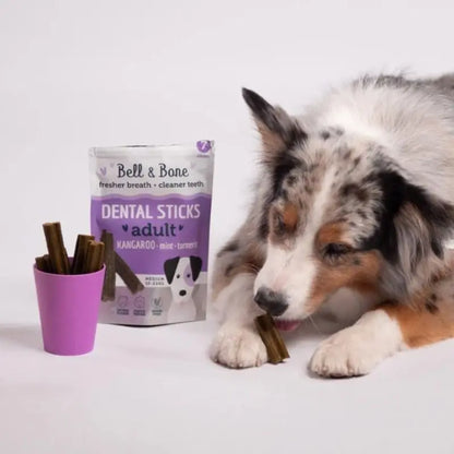 Bell & Bone Dog Dental Sticks Roo, Mint & Turmeric - DOGUE