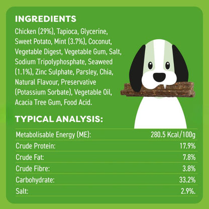Bell & Bone Dog Dental Sticks Chicken, Mint & Seaweed - DOGUE
