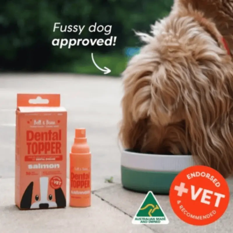 Bell & Bone Dog Dental Topper Salmon 30mL | Buy Online at DOGUE Australia