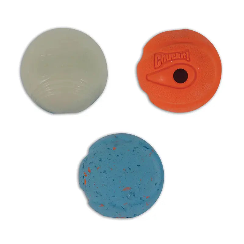 Chuckit! Fetch Medley Balls Dog Toy Gen1 3-pack - DOGUE