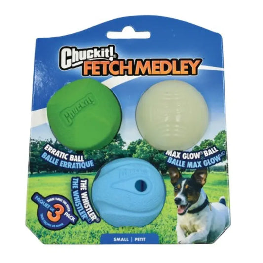 Chuckit! Fetch Medley Dog Toy Small 3-pack - DOGUE