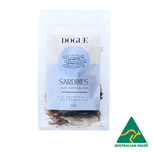 DOGUE Butterflied Sardines Dog Treat 100g - DOGUE