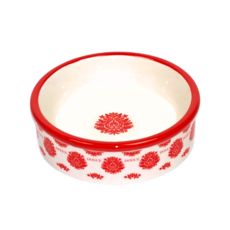 DOGUE Ceramic Fleur Bowl Red small
