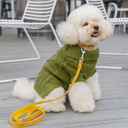 DOGUE Classic Stitch Leather Dog Lead - DOGUE