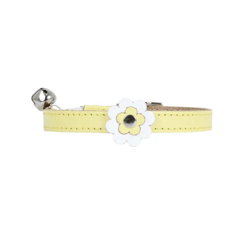 DOGUE Gelato Flower Leather Cat Collar | Buy Online at DOGUE Australia