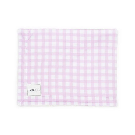 DOGUE Large Gingham Dog Blanket Mauve | Buy Online at DOGUE Australia