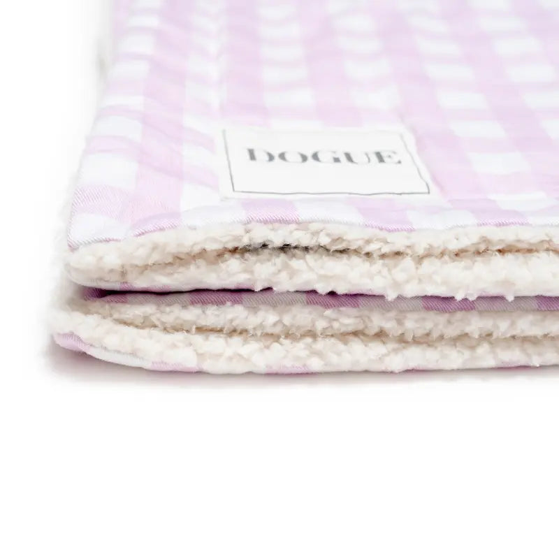 DOGUE Large Gingham Dog Blanket Mauve | Buy Online at DOGUE Australia