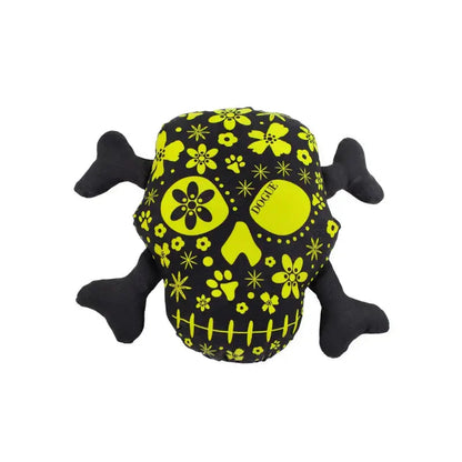 DOGUE Skulls Dog Toy Toys DOGUE Black and Lime 