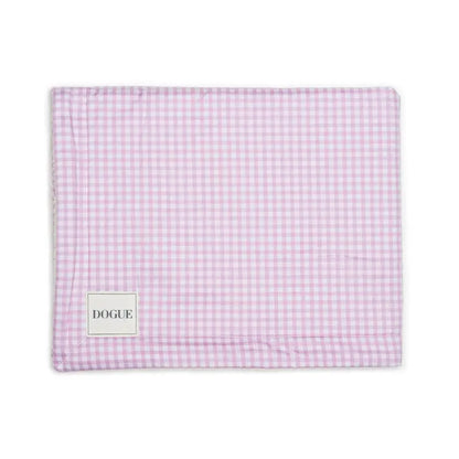 DOGUE Small Gingham Dog Blanket Mauve | Buy Online at DOGUE Australia