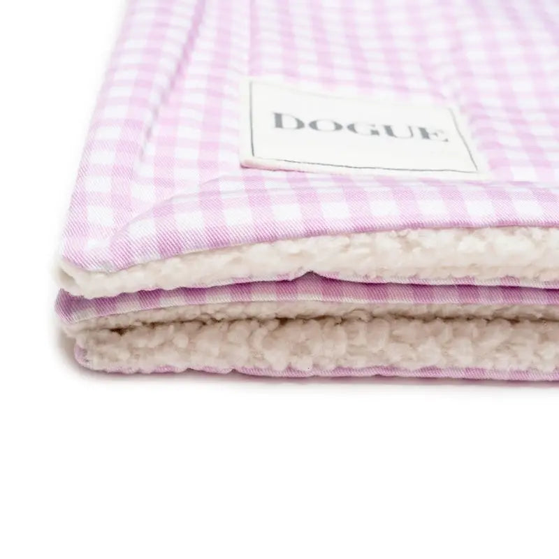 DOGUE Small Gingham Dog Blanket Mauve | Buy Online at DOGUE Australia