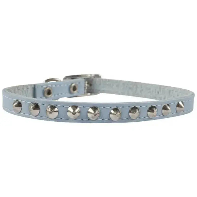 DOGUE Studded Leather Cat Collar Cat Collar DOGUE Blue 