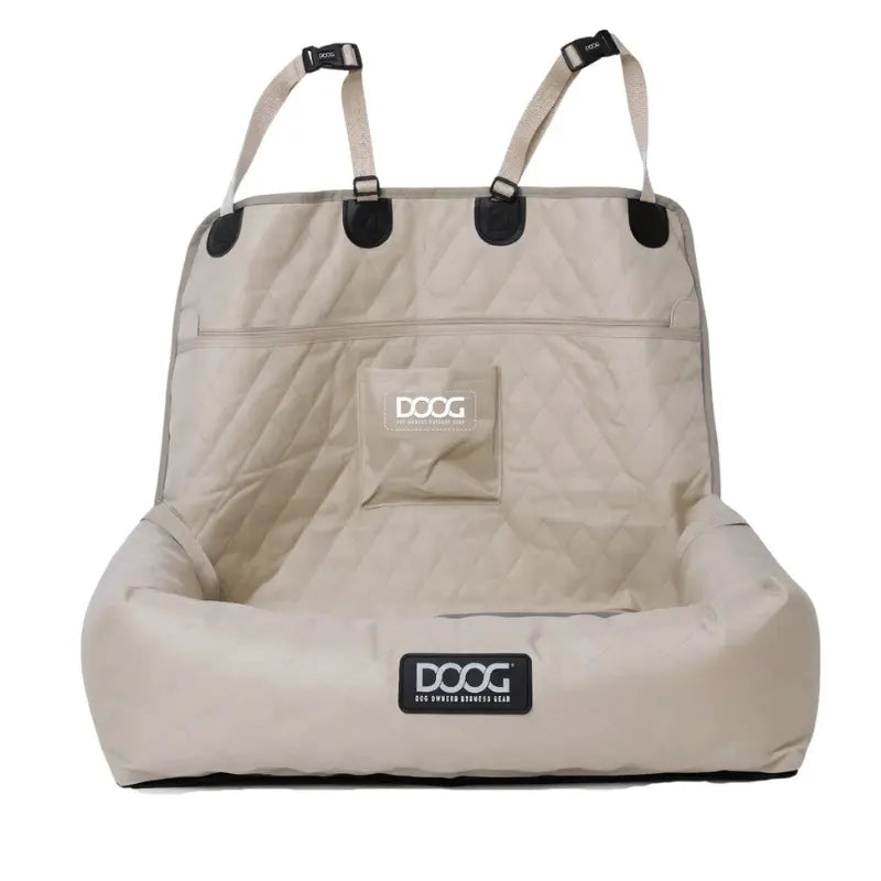 DOOG Dog Car Seat Sand | Buy Online at DOGUE Australia