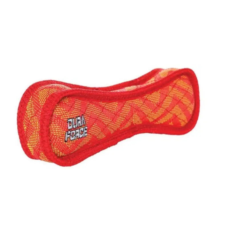 DuraForce Bone ZigZag Dog Toy Red - DOGUE