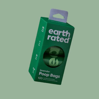 Earth Rated Dog Poop Bags Lavender Scented 120pk | Buy Online at DOGUE Australia
