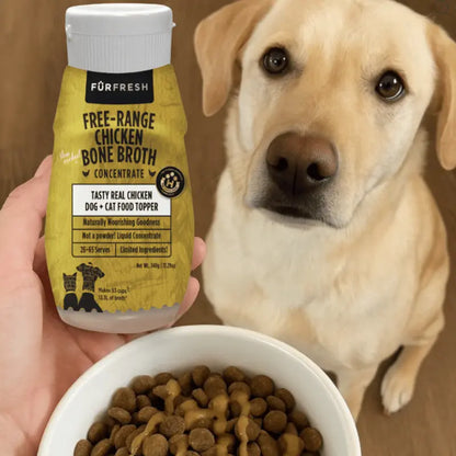 FurFresh Free-Range Chicken Bone Broth Meal Topper | Buy Online at DOGUE Australia