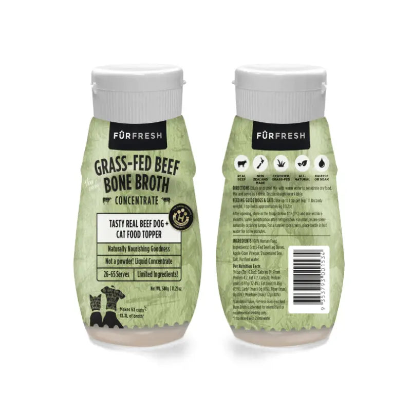 FurFresh Grass-Fed Beef Bone Broth Meal Topper | Buy Online at DOGUE Australia