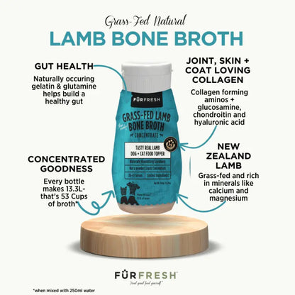 FurFresh Grass-Fed Lamb Bone Broth Meal Topper | Buy Online at DOGUE Australia