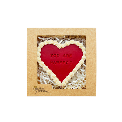 Golden BARKery Valentine's Day Vintage Heart Dog Cookie | Buy Online at DOGUE Australia