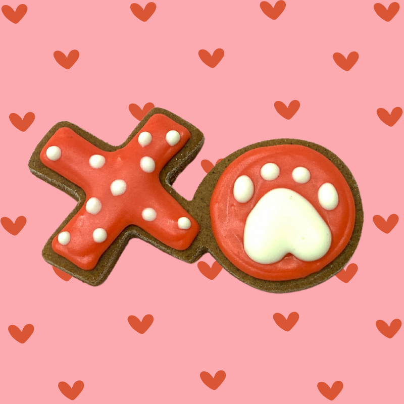 Golden BARKery Valentine's Day XO Dog Cookies | Buy Online at DOGUE Australia