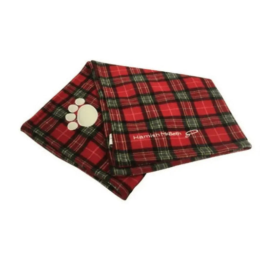 Hamish McBeth Tartan Dog Blanket Red | Buy Online at DOGUE Australia