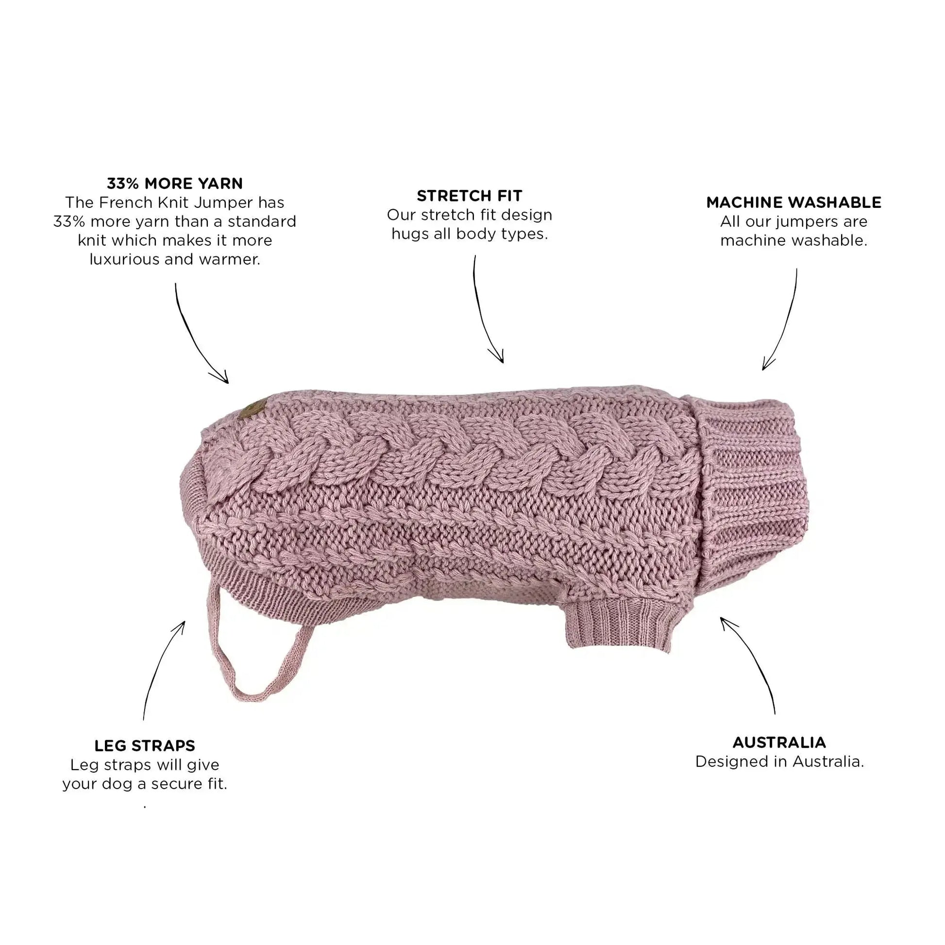 Huskimo French Knit Dog Jumper | Buy Online at DOGUE Australia