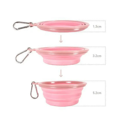 Ibiyaya Collapsible Travel Bowl Pink | Buy Online at DOGUE Australia